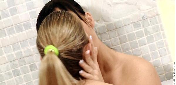  Bathtub Beauties by Sapphic Erotica - Sally and Salma have lesbian fun
